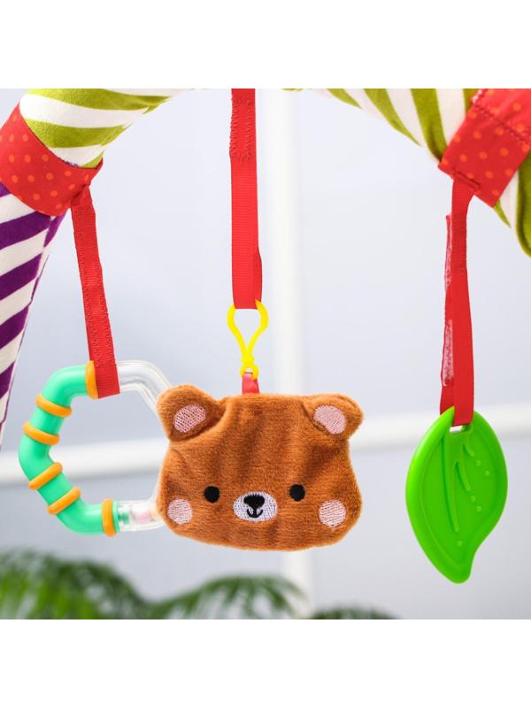 Развивающая, мягкая, игровая дуга на коляску/кроватку «Мишка», прорезыватель/погремушка, р-р 28-43