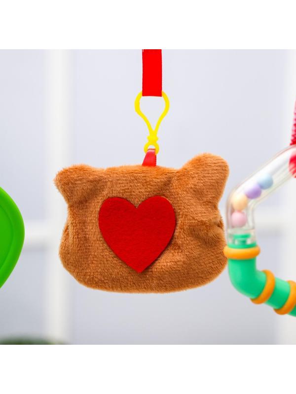 Развивающая, мягкая, игровая дуга на коляску/кроватку «Мишка», прорезыватель/погремушка, р-р 28-43