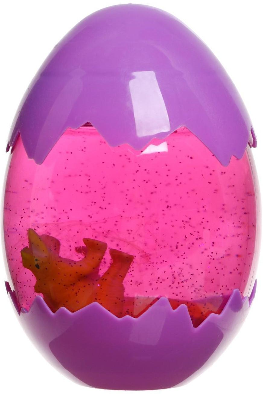 Лизун «Динозавр», с блёстками, цвета микс, 1 шт., 6708328