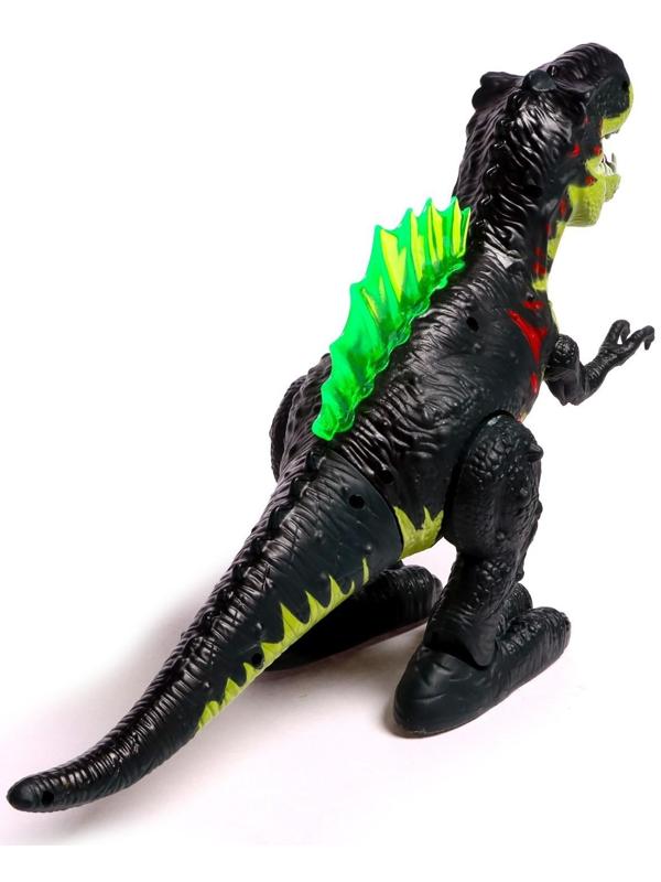 Динозавр «Рекс», эффект дыма, свет и звук, работает от батареек