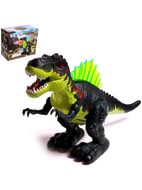Динозавр «Рекс», эффект дыма, свет и звук, работает от батареек