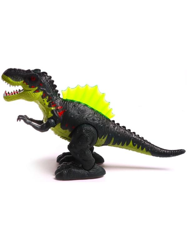 Динозавр «Рекс», эффект дыма, свет и звук, работает от батареек