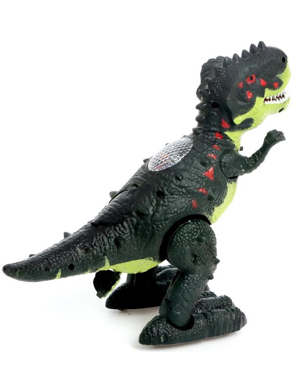 Динозавр «Рекс», откладывает яйца, проектор, свет и звук, работает от батареек, цвет зелёный