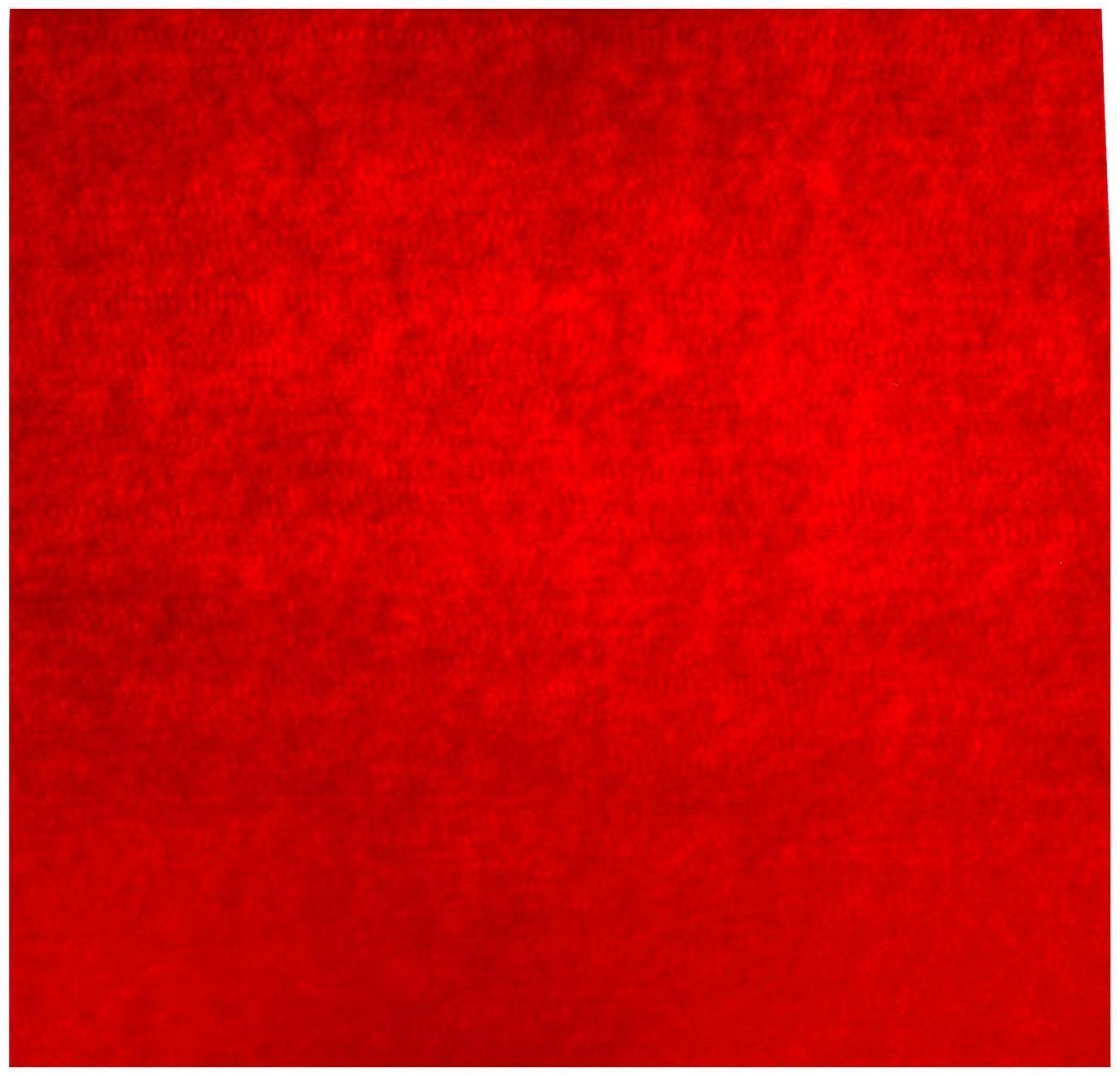 Лоскут для рукоделия, 50 х 50 см, фетр красный, 160 гр/м²