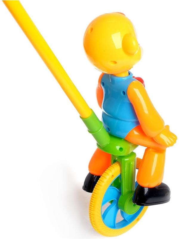 Каталка на палочке «Цирковая обезьянка», МИКС