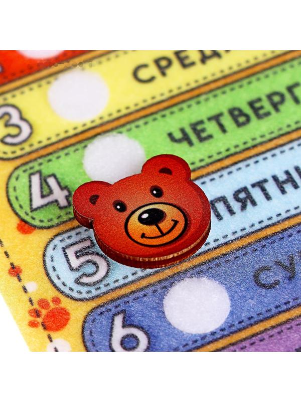 Игрушка из фетра «Дни недели с медвежонком»