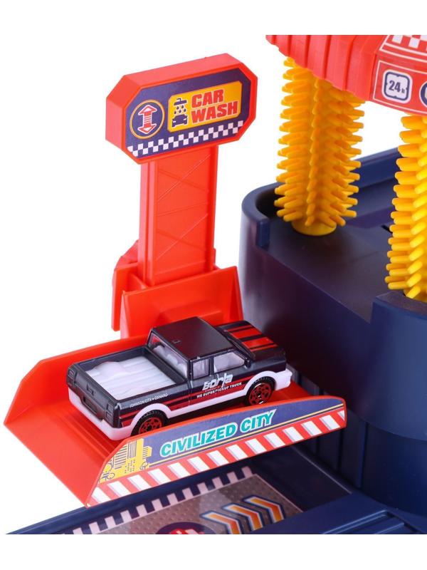 Парковка «Город», с автомойкой, свет и звук, машина меняет цвет от воды