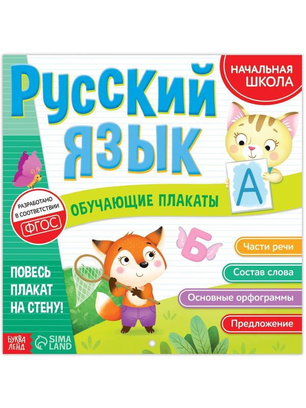 Обучающие плакаты «Русский язык», 20 стр.