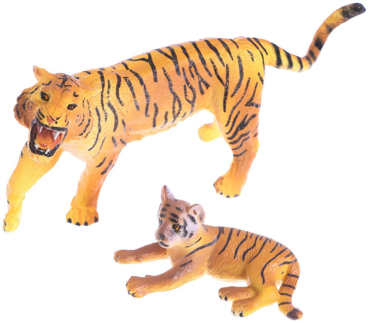 Набор диких животных «Дети и родители», 6 фигурок