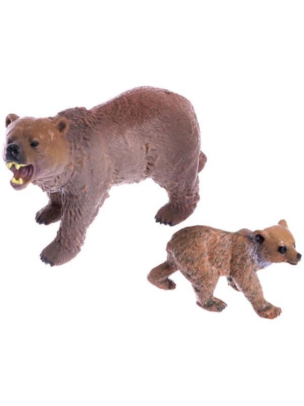 Набор диких животных «Дети и родители», 6 фигурок