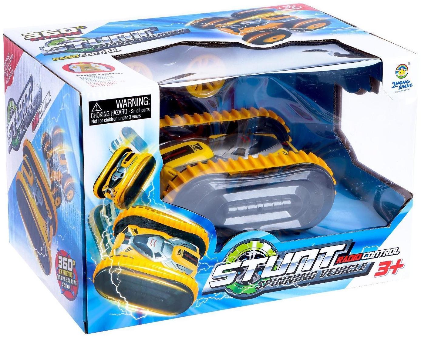 Машина-перевёртыш радиоуправляемая «Атом», работает от аккумулятора, цвет жёлтый