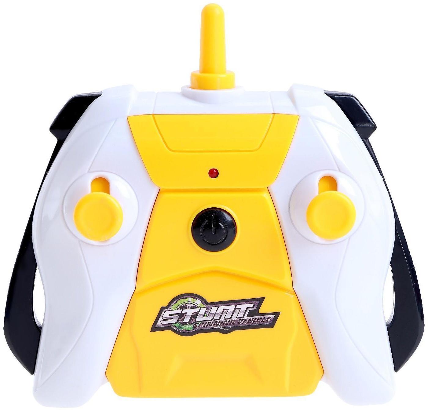 Машина-перевёртыш радиоуправляемая «Атом», работает от аккумулятора, цвет жёлтый