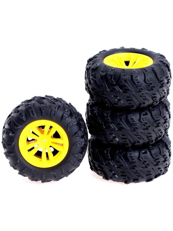 Машина-перевёртыш радиоуправляемая «Атом», работает от аккумулятора, цвет жёлтый