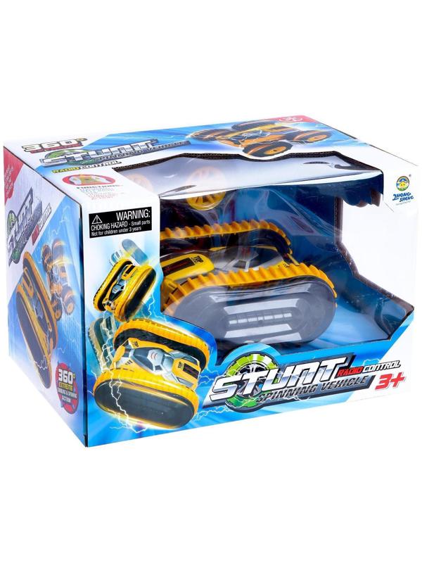 Машина-перевёртыш радиоуправляемая «Атом», работает от аккумулятора, цвет жёлтый