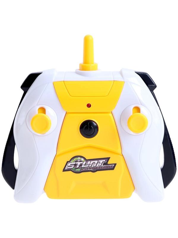 Машина-перевёртыш радиоуправляемая «Атом», работает от аккумулятора, цвет жёлтый