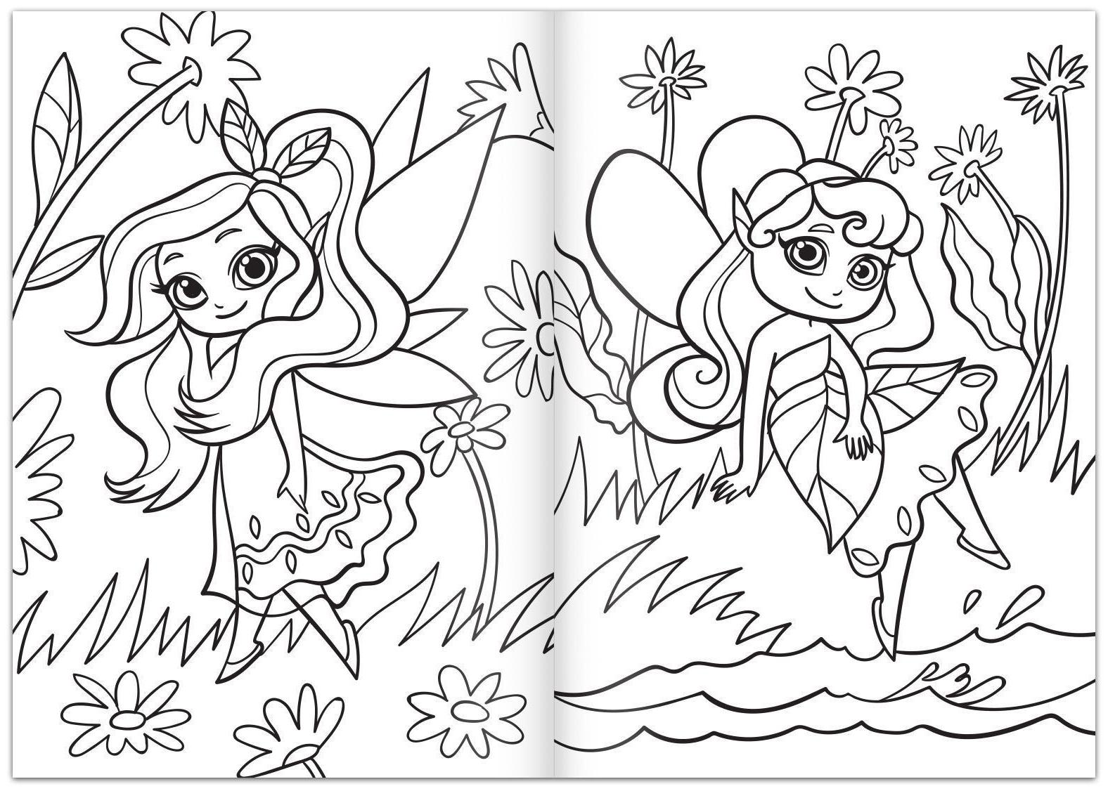 Набор раскрасок для девочек «Волшебные рисунки», 4 шт. по 16 стр., формат А4