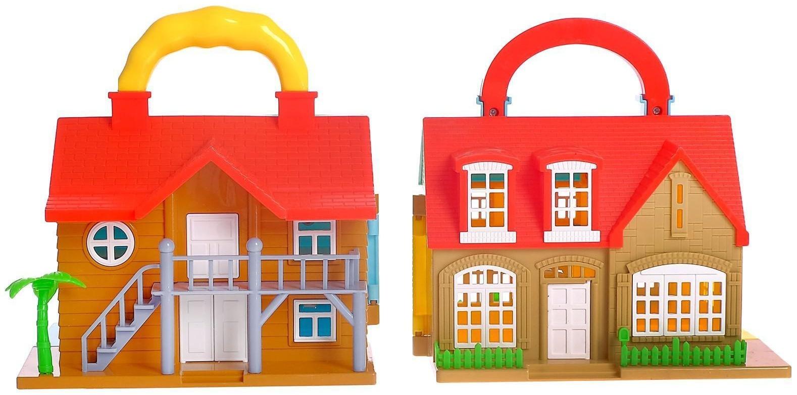 Дом для кукол «Уют» складной, с фигурками и аксессуарами