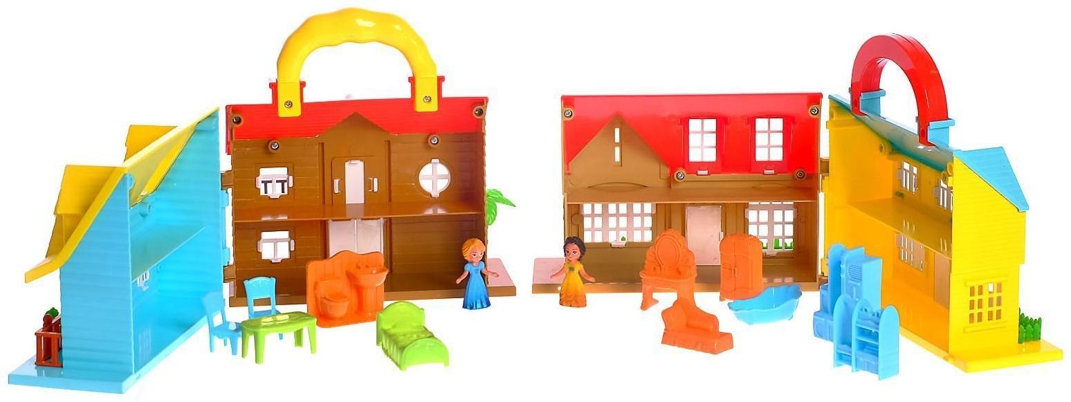 Дом для кукол «Уют» складной, с фигурками и аксессуарами