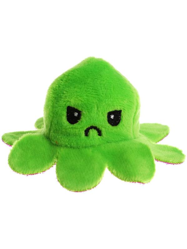 Мягкая игрушка-трансформер «Осьминог-перевёртыш», 7 см, на брелоке, перевёртыш, цвета МИКС