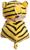 Мягкая игрушка «Тигруля», 12 см, на присоске, цвета МИКС