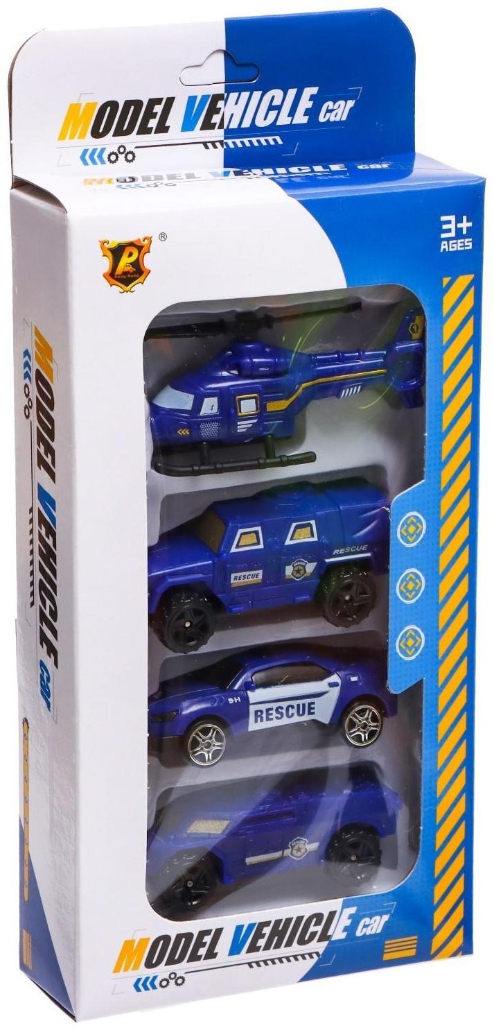 Набор машин «Полиция» , 4 штуки