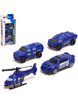 Набор машин «Полиция» , 4 штуки