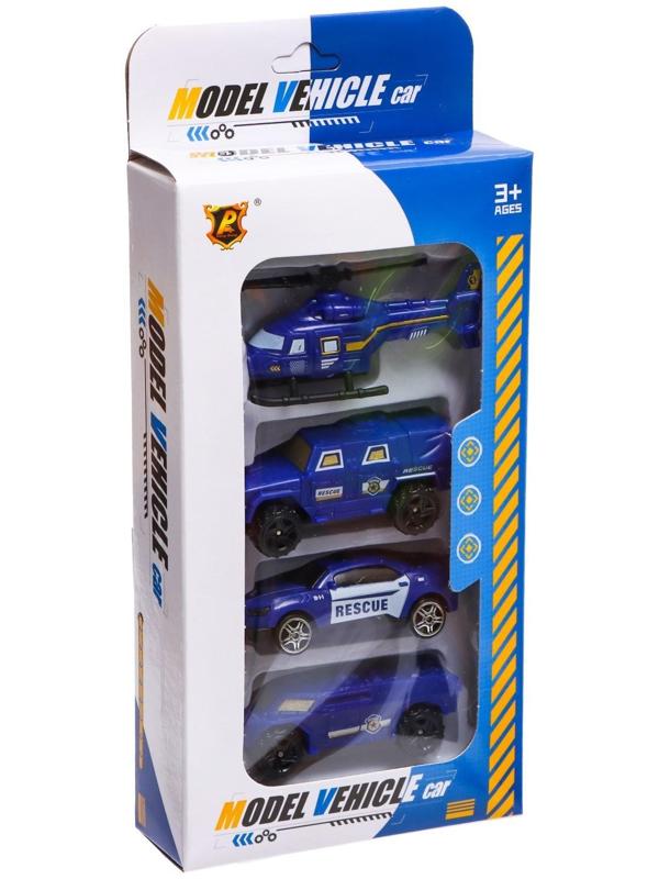 Набор машин «Полиция» , 4 штуки