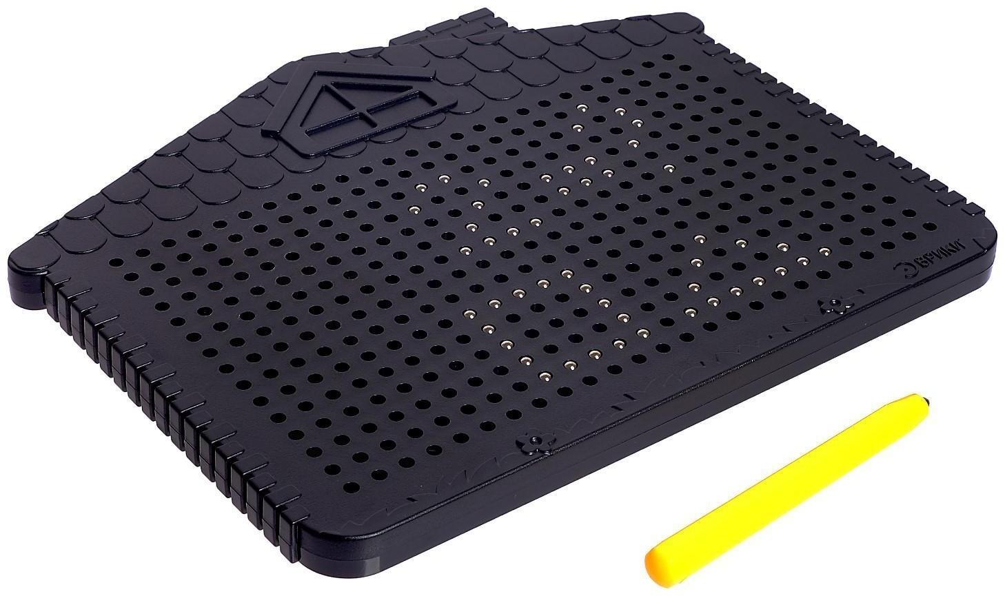 Планшет обучающий «Магнитное рисование», цвет чёрный, 375 отверстий