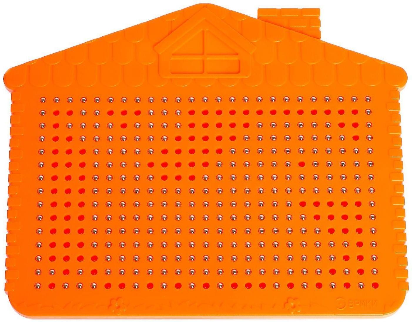 Планшет обучающий «Магнитное рисование», цвет оранжевый, 375 отверстий