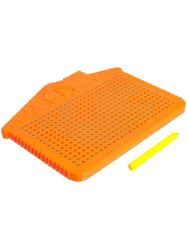 Планшет обучающий «Магнитное рисование», цвет оранжевый, 375 отверстий