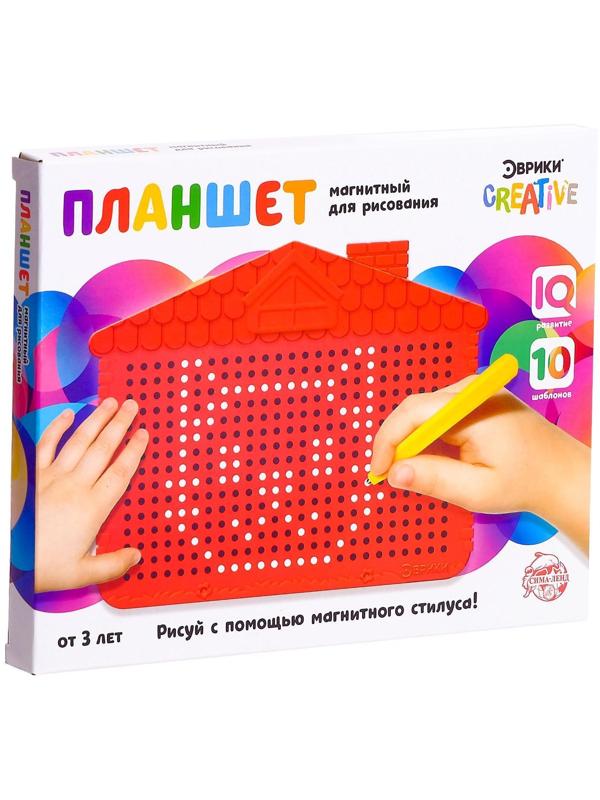 Планшет обучающий «Магнитное рисование», цвет красный, 375 отверстий