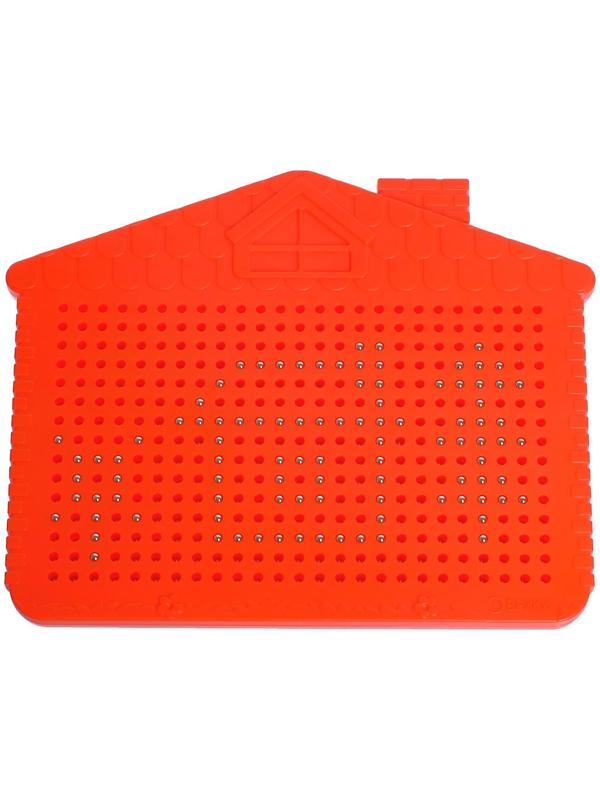 Планшет обучающий «Магнитное рисование», цвет красный, 375 отверстий