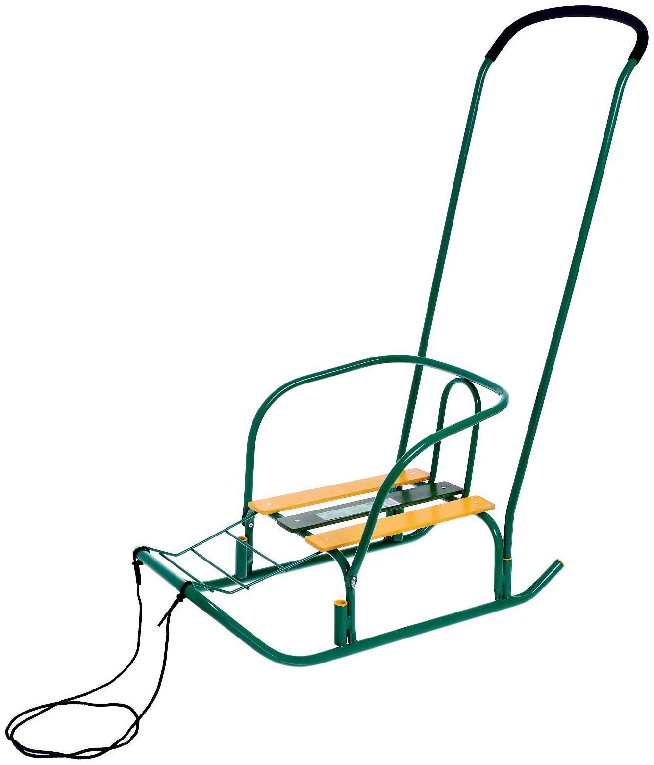 Санки «Ветерок 7», цвет зелёный