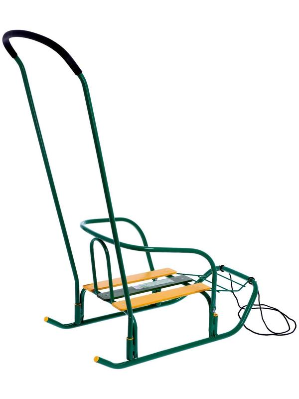 Санки «Ветерок 7», цвет зелёный