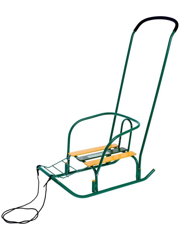 Санки «Ветерок 7», цвет зелёный