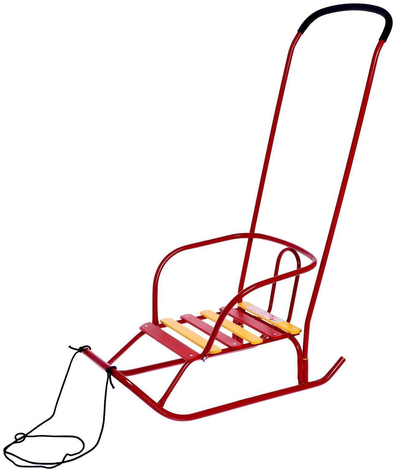 Санки «Ветерок 6», цвет алый