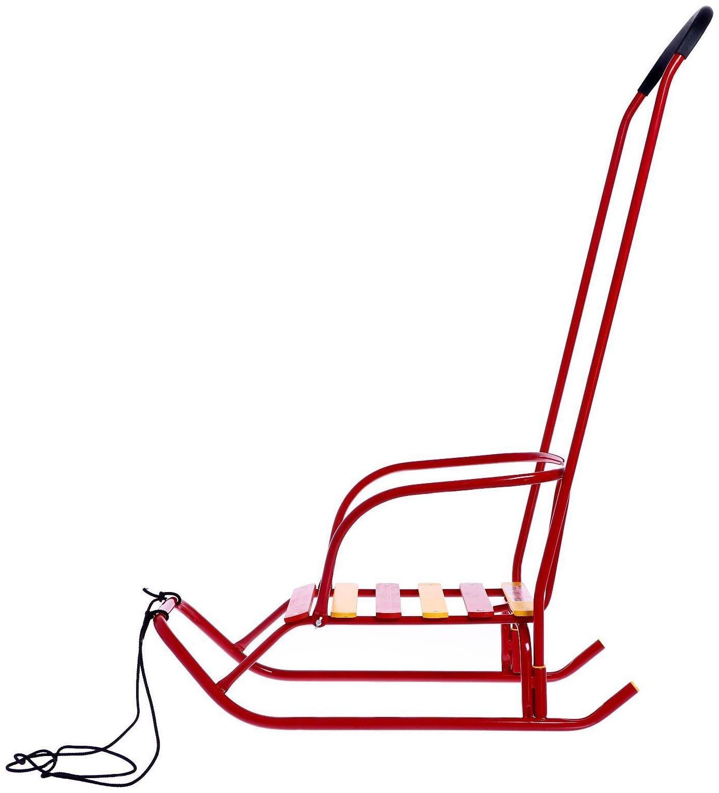 Санки «Ветерок 6», цвет алый