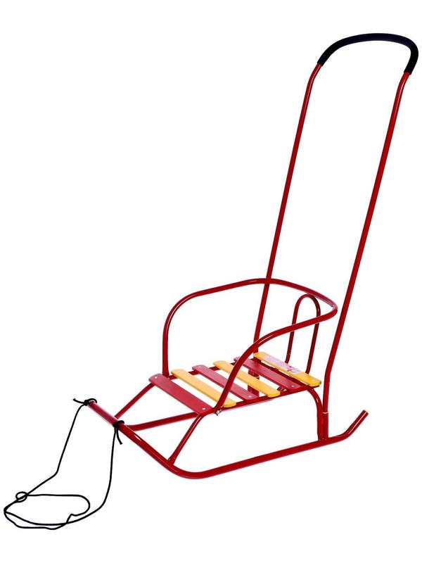 Санки «Ветерок 6», цвет алый