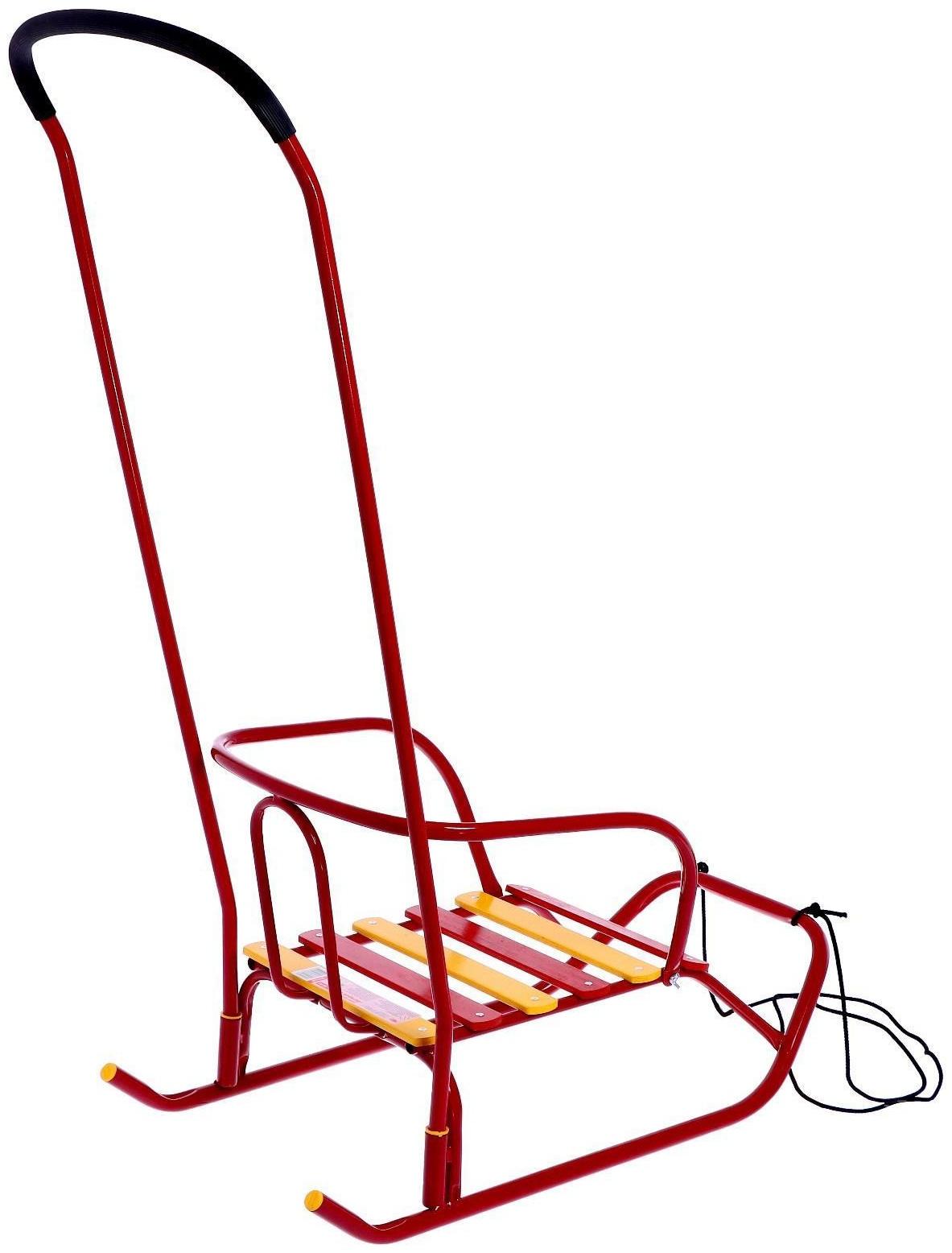 Санки «Ветерок 2», цвет алый