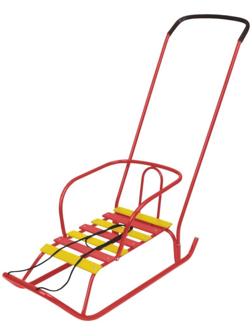 Санки «Ветерок 2», цвет алый