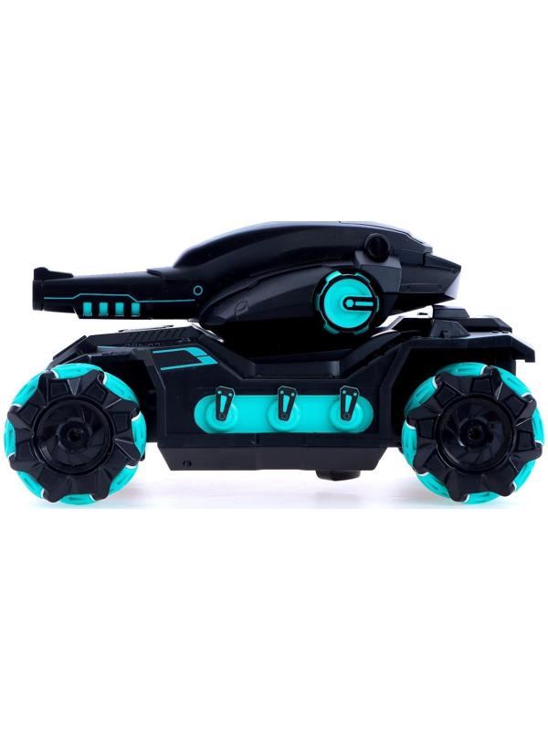 Радиоуправляемый танк Hengde «Tanl Fight» HD3988, управление жестами, стреляет гелевыми пулями, звук / Черно-синий