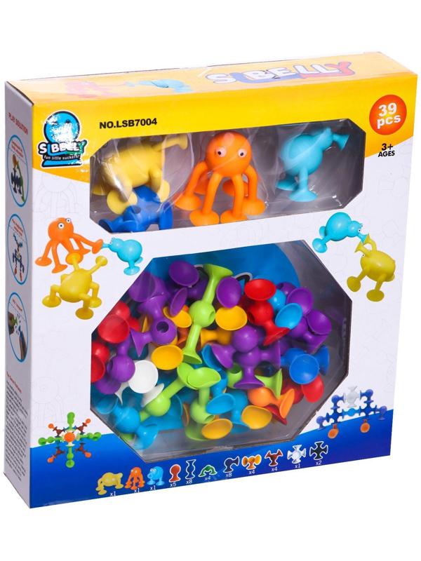 Конструктор «Забавные присоски», 39 деталей