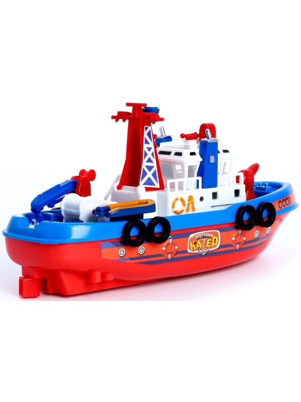 Катер «Городская Гавань», работает от батареек, плавает и стреляет водой