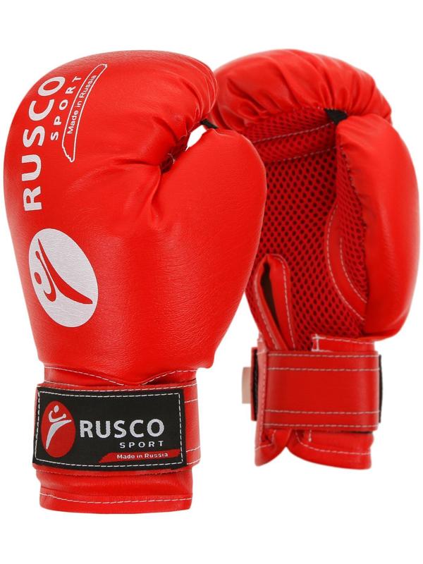 Набор боксёрский для начинающих RUSCO SPORT: мешок + перчатки, цвет чёрный/красный (4 OZ)