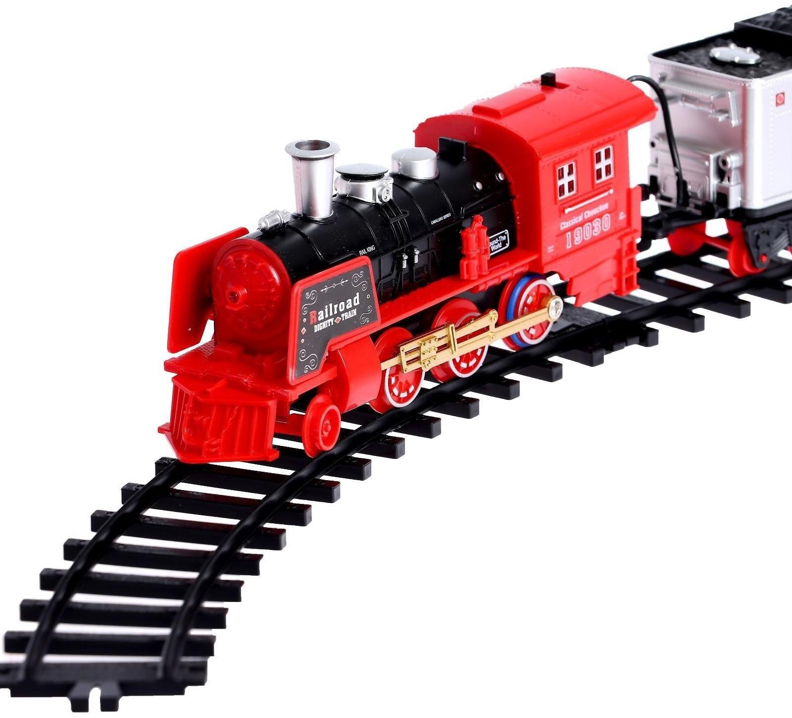 Железная дорога «Скорый поезд», радиоуправление, эффект дыма