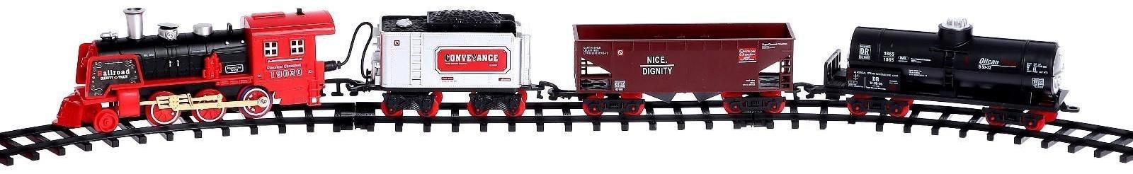 Железная дорога «Скорый поезд», радиоуправление, эффект дыма