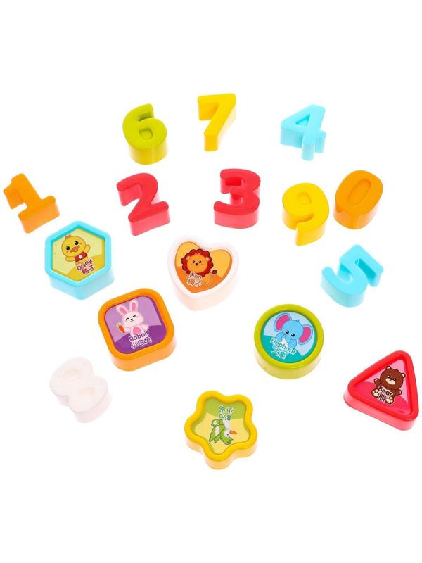 Развивающая игрушка-сортер «Куб», с часиками