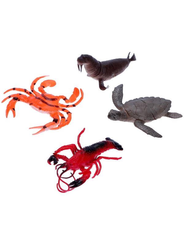 Набор морских животных «Четыре друга», 4 штуки