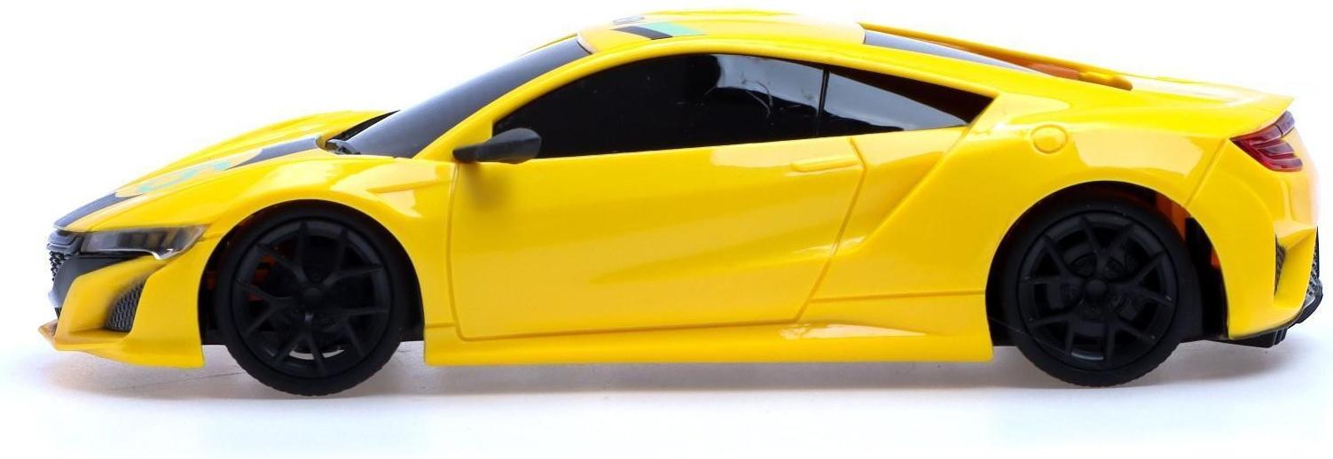 Машина радиоуправляемая «Купе», работает от аккумулятора, цвет жёлтый