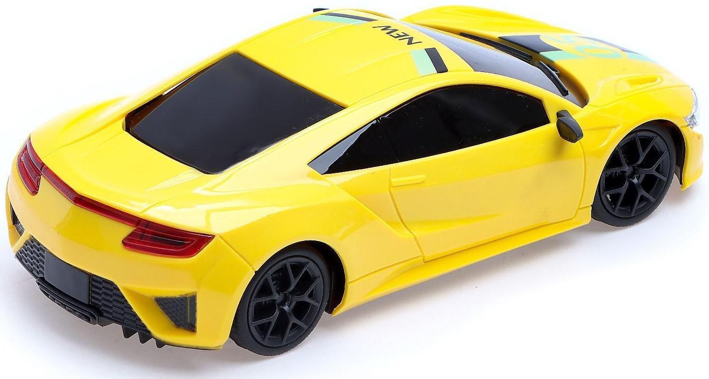 Машина радиоуправляемая «Купе», работает от аккумулятора, цвет жёлтый